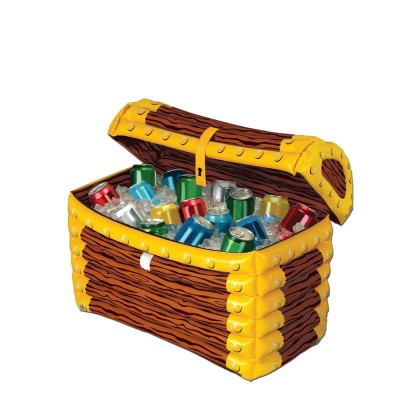 Inflatable Treasure Chest Cooler Halloween Theme Party Decoration Accessory for Kid's Birthday