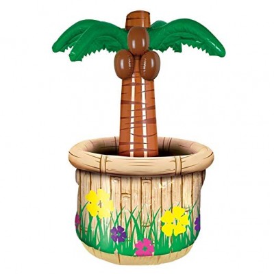 Inflatable Palm Tree Cooler  Blow Up Food and Beverage Cooler For Party